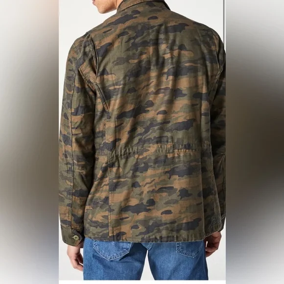 Ag Adriano Goldschmied Olive Camouflage Military Jacket - Picture 3 of 5